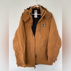 Carhartt Mens Large Coat Water Proof C72 BRN